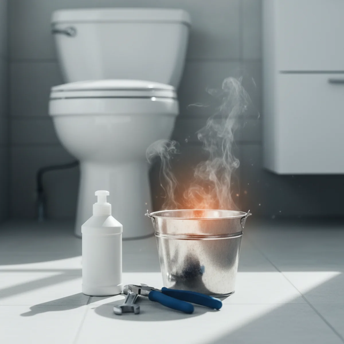 How to unclog a toilet without a plunger