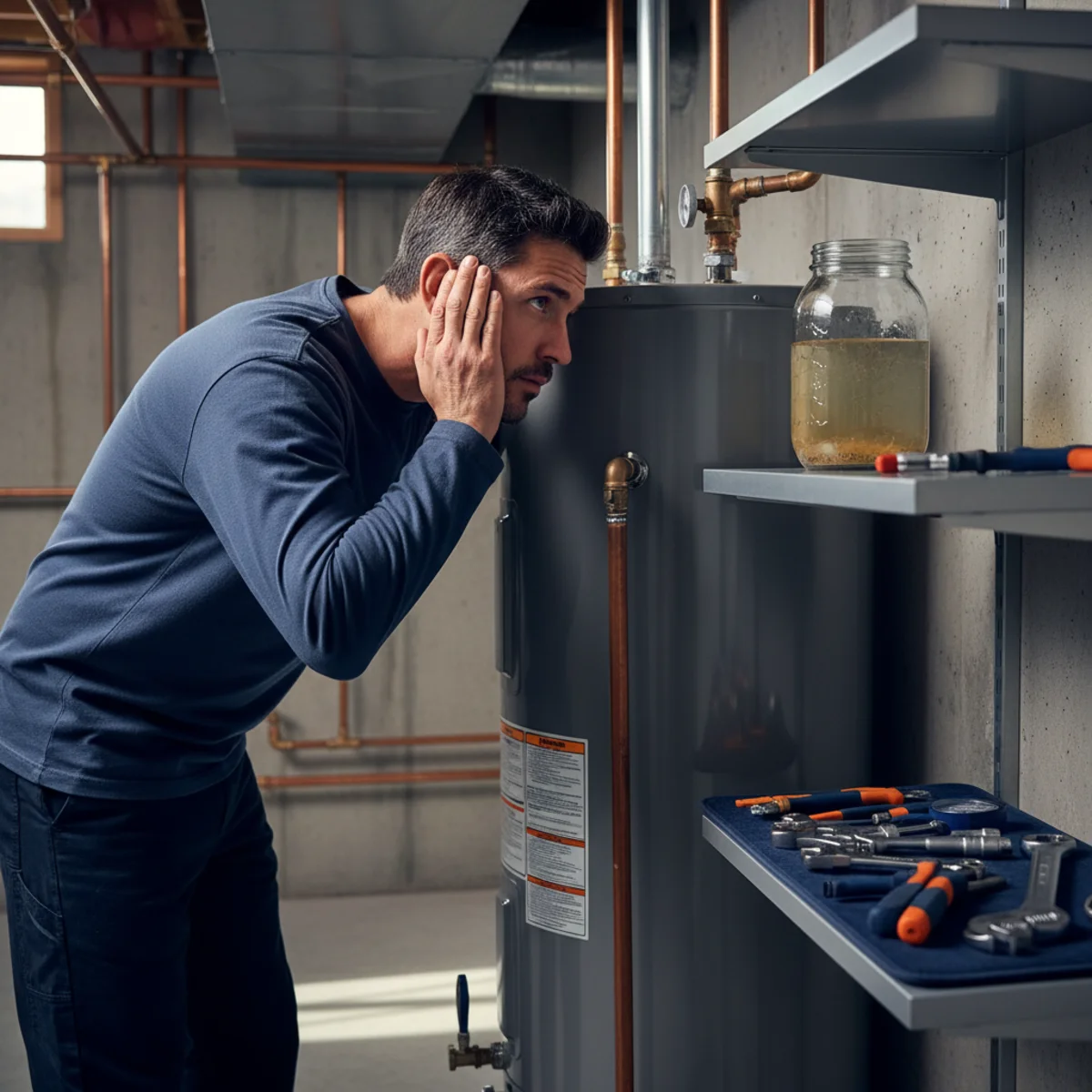 Why a water heater makes popping noises