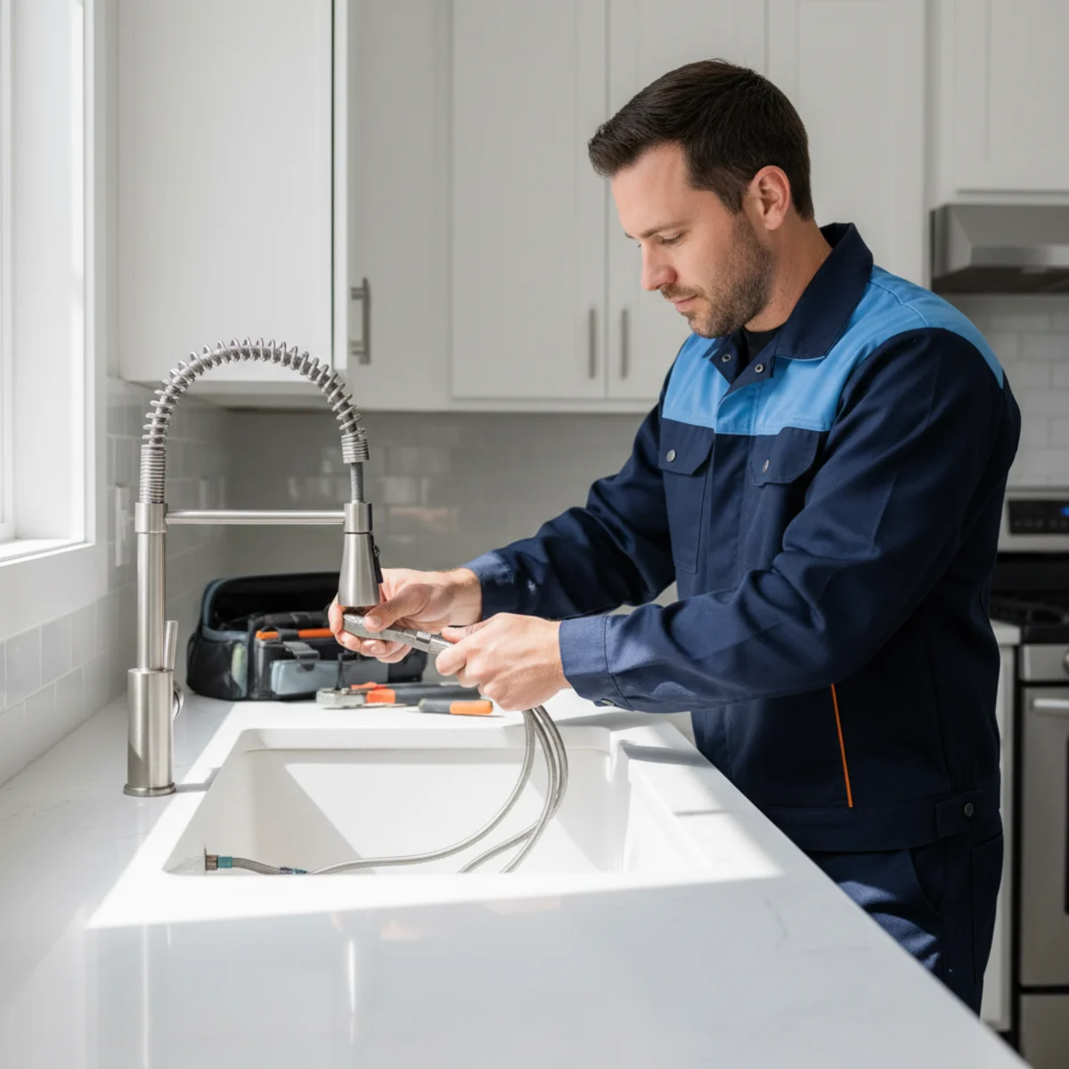 New faucet installation in Roselle Park NJ