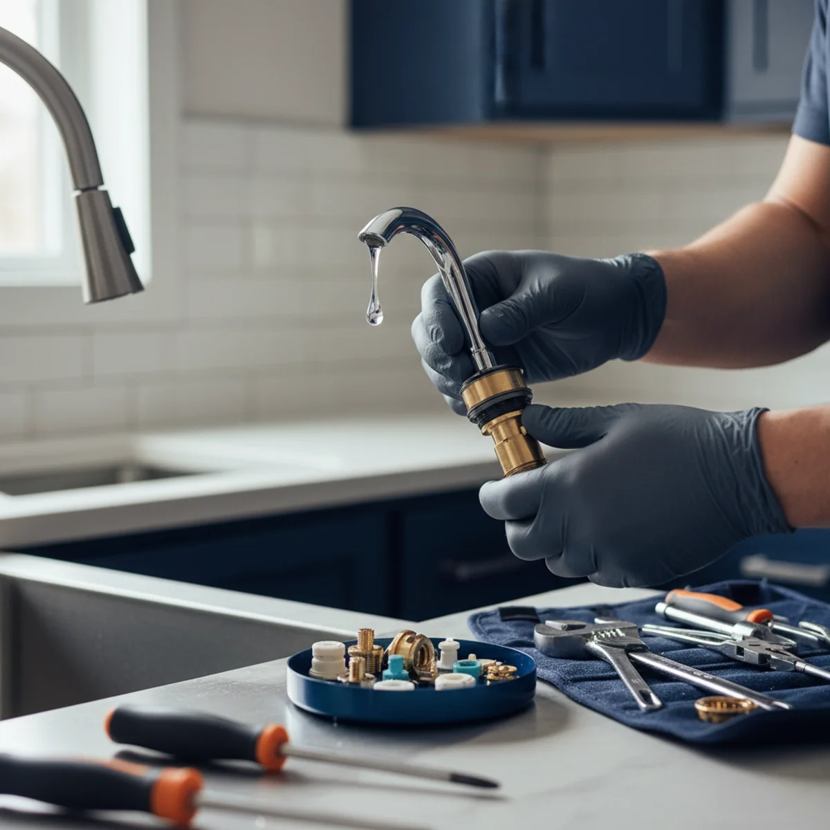 Faucet repair plumber in Roselle Park NJ
