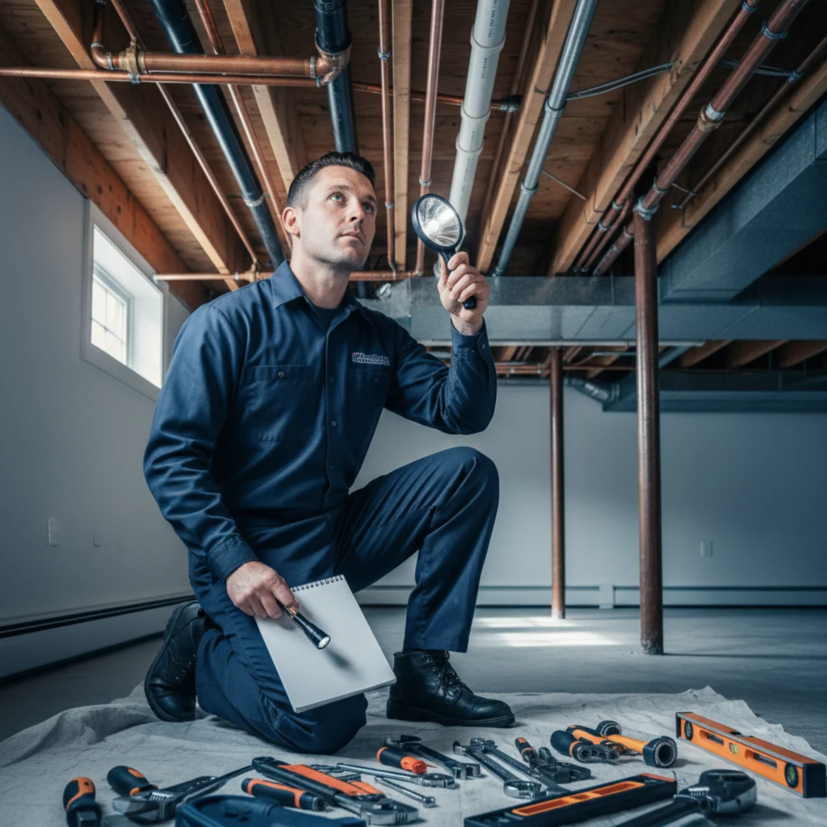 Whole home plumbing inspection in Roselle Park NJ