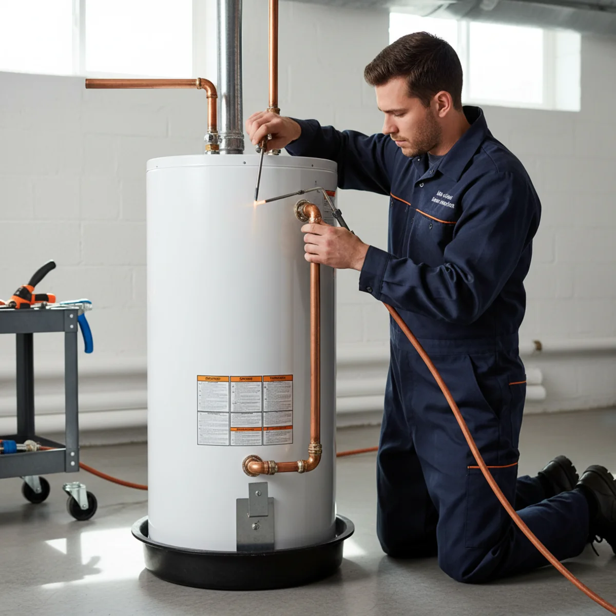New water heater installation in Roselle Park NJ
