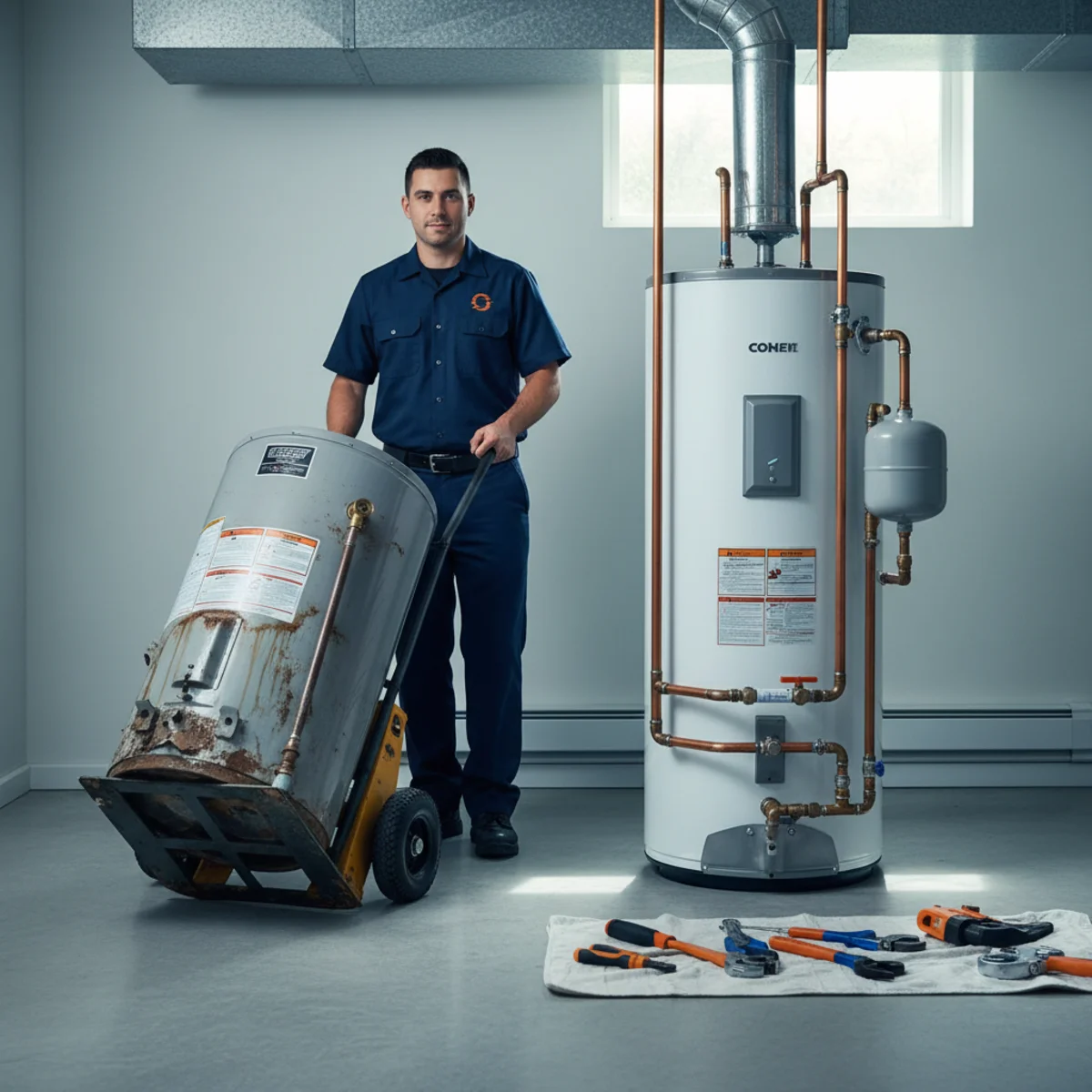Water heater replacement in a Roselle Park NJ home
